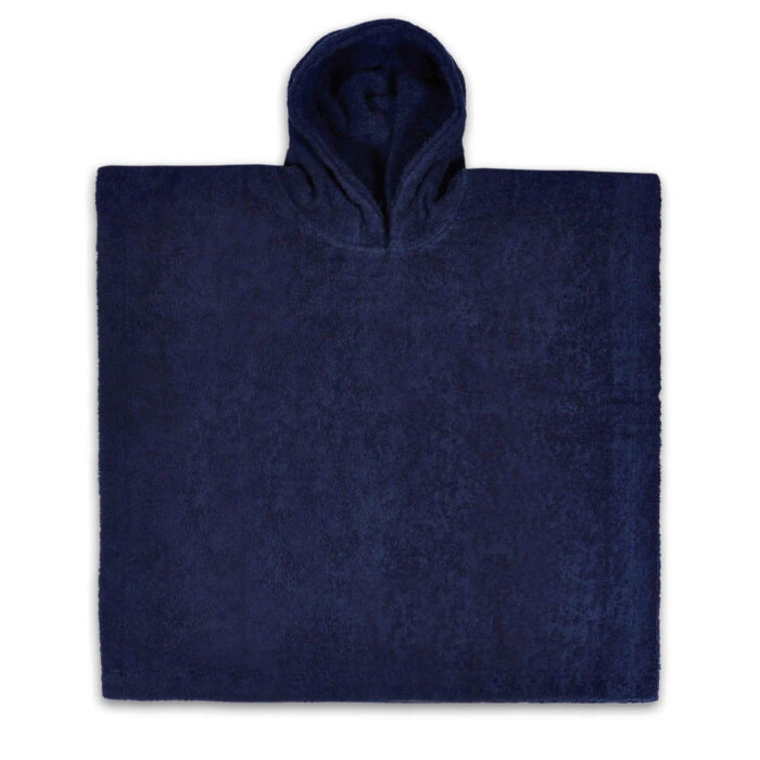 Navy Badponcho met naam