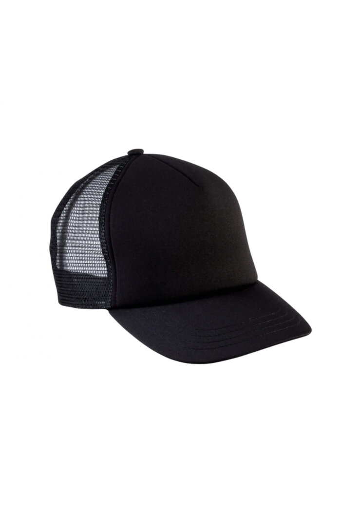 PS_KP143_BLACK Gepersonaliseerde trucker pet (voor kinderen)