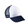 PS_KP143_WHITE-NAVY Gepersonaliseerde trucker pet (voor kinderen)