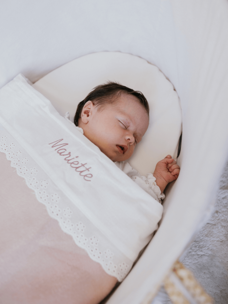 Kanten laken met naam