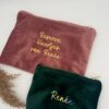 Gepersonaliseerde velvet tas
