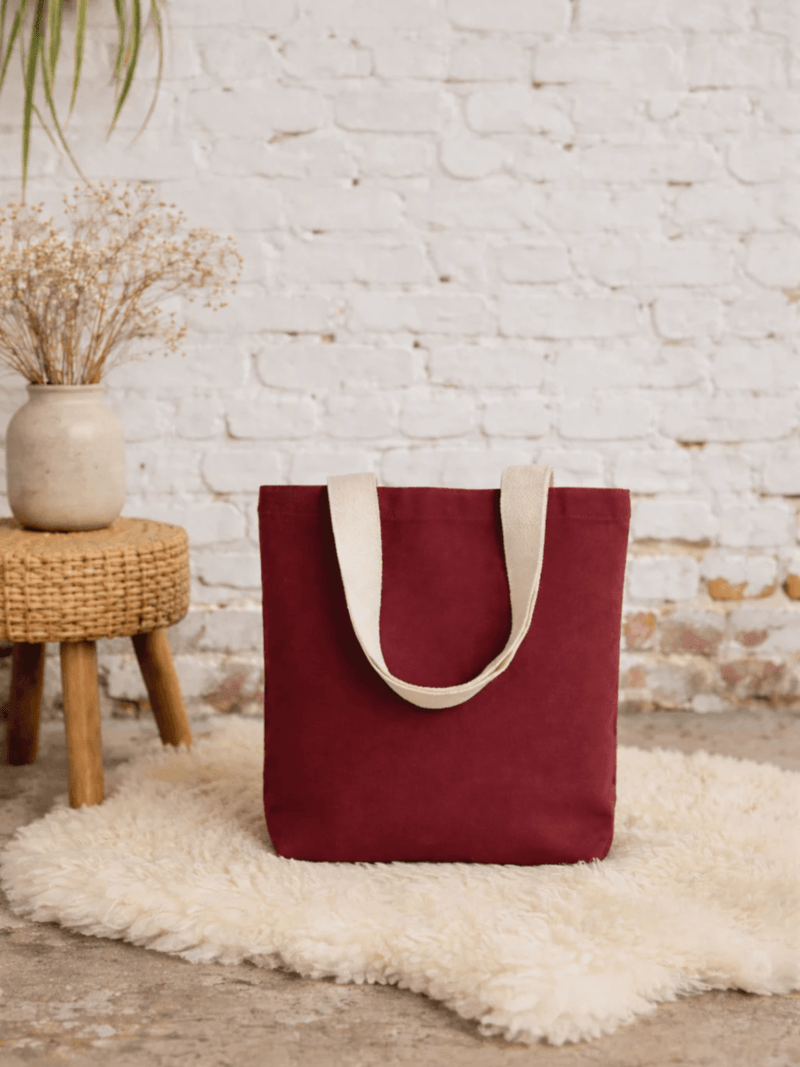 bordeaux tas met eigen tekening of design