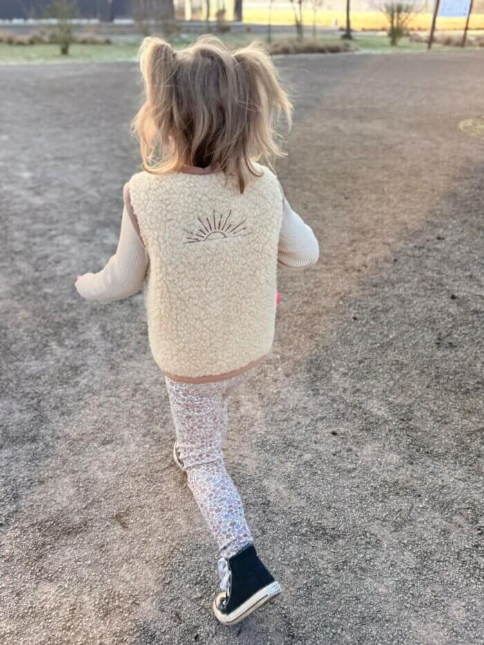 Mini Golden Hour wollen vest
