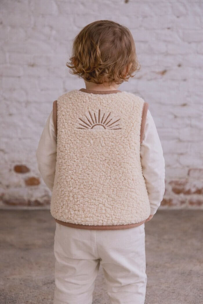 Mini Golden Hour wollen vest