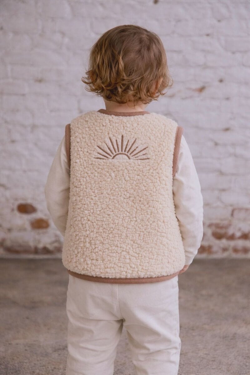 Mini Golden Hour wollen vest