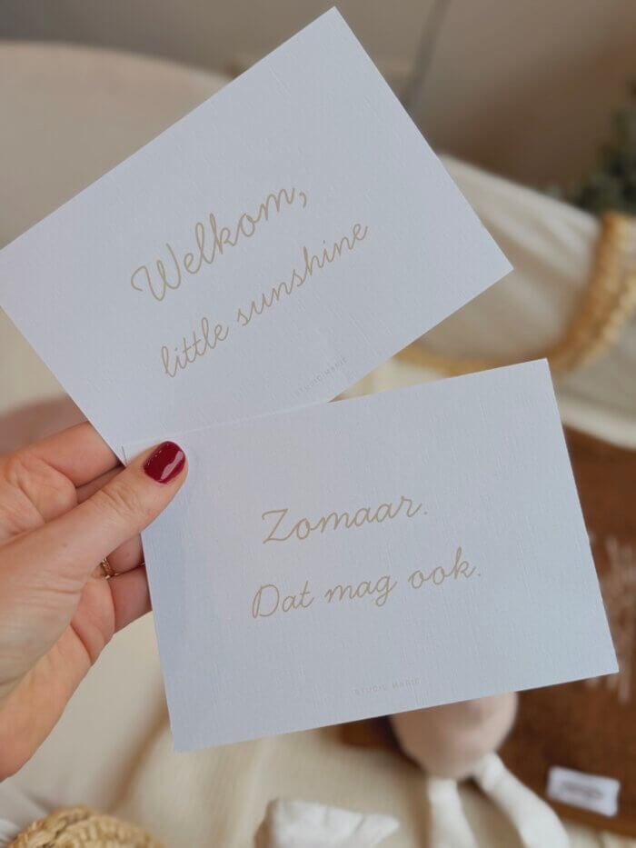 Warme wenskaarten set van 5