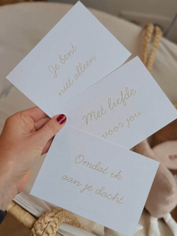 Warme wenskaarten set van 5